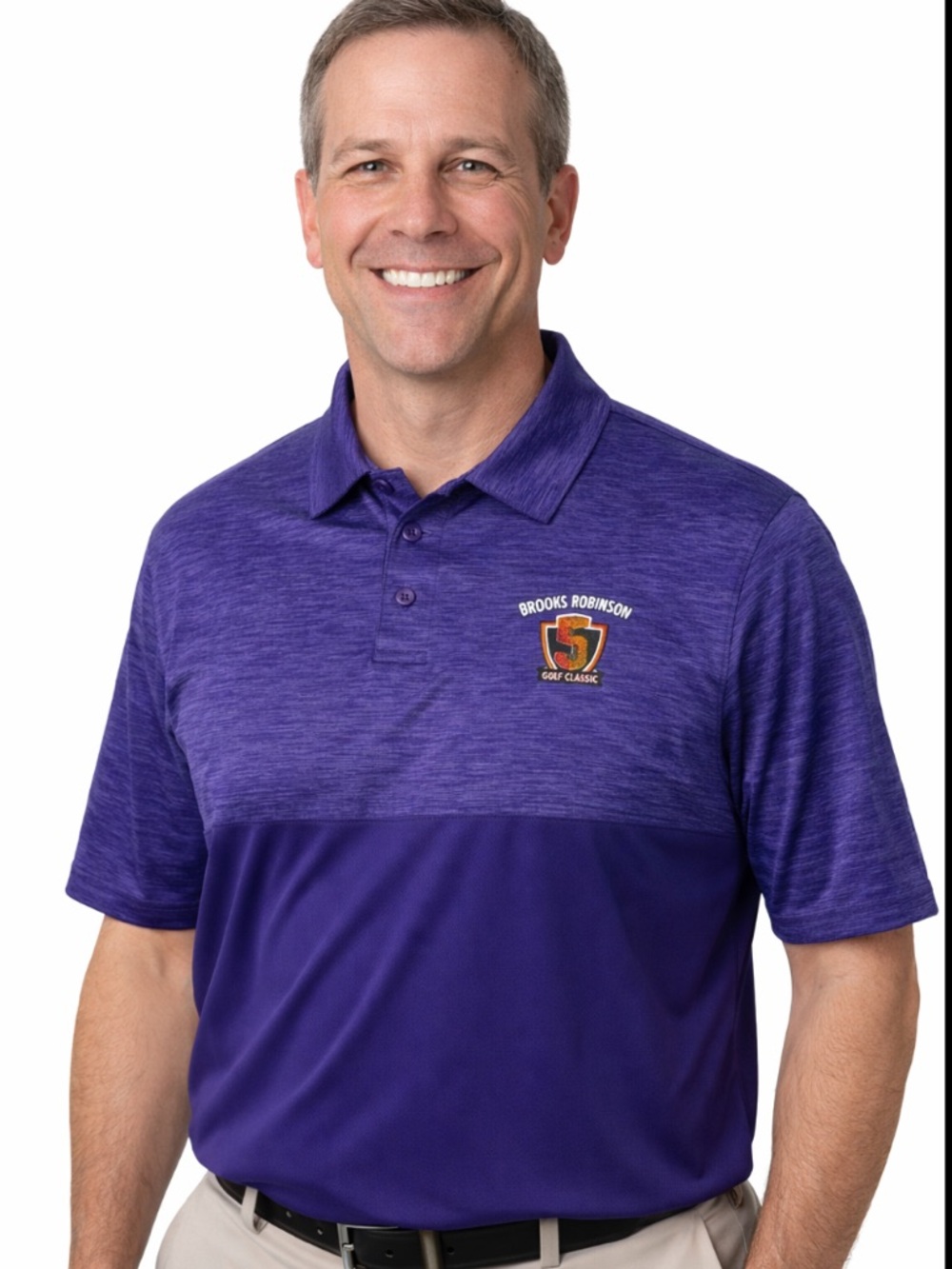 Augusta Polo Shirt Purple Brooks Robinson Golf Classic Golf Polo Size XXL